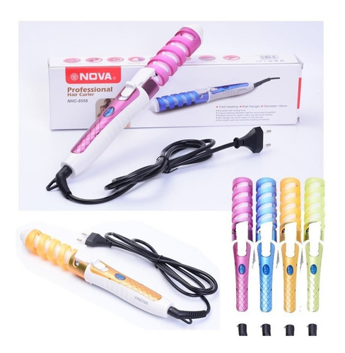 Risador Pinza Encrespador Ondulador Ceramica Nova Cabello
