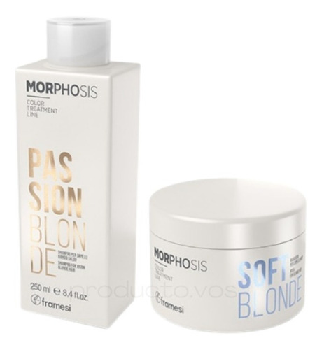 Framesi Morphosis Shampoo + Mascara Cabellos Rubios