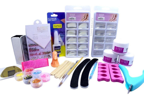 Kit De Uñas Acrilicas Completo Manicure #04 | MercadoLibre