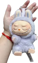 Comprar Llavero De Peluche Labubu, Muñeca De Figura Anime, Llaveros Azul Claro