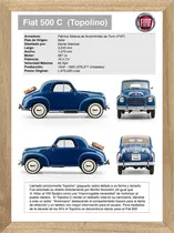 Comprar  Fiat 500 Topolino Cuadros Posters Carteles Publicidad  M221