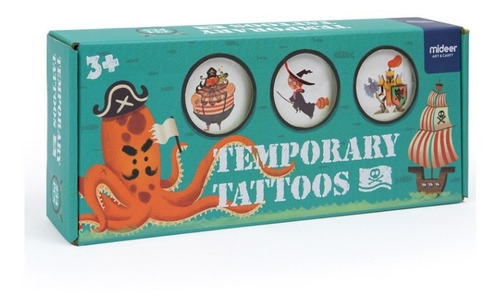 Pegatinas Tatuaje Temporal  Niños Fantástico Viaje Mideer