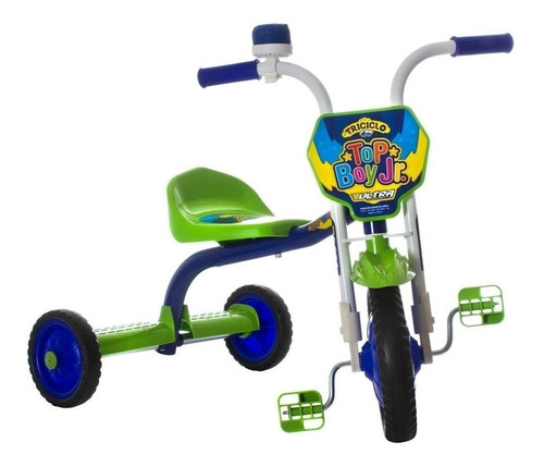 Imagem 1 de 2 de Triciclo Ultra Bikes Top Boy Jr verde e azul