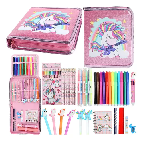 Kit Utiles Escolares De Unicornio