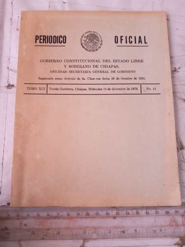 Periódico Oficial Gobierno Constitucional De Chiapas