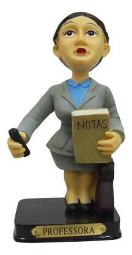 Miniatura Profissional Resina Professora 14cm