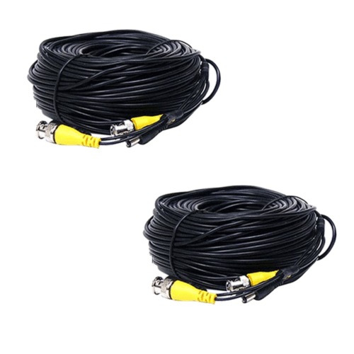 2 X 200ft Seguridad Cámara Bnc Vídeo Cable Cctv Dvr Vigilanc