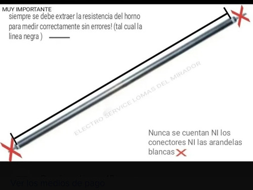 Imagen 4 de 4 de 4 Resistencias + Terminales Horno Eléctrico 44 Cm (4 X 44cm)