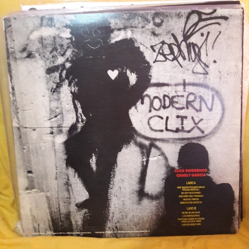 Vinilo Charly Garcia Clics Modernos Clix Modern + Insert Rn1