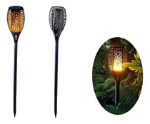 Comprar Set X 2 Antorchas Led Recarga Solar Faroles Jardines Eventos