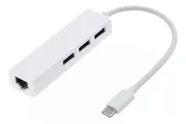 Comprar Adaptador Usb Tipo C A Rj45 Gigabit Ethernet Lan + Hub Usb 3