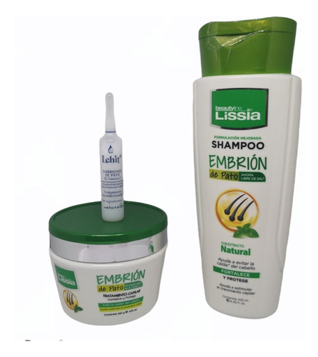 Kit Shampoo Embrión De Pato 