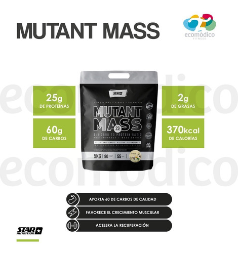 Mutant Mass 5 Kg Ganador De Masa Muscular- Star Nutrition