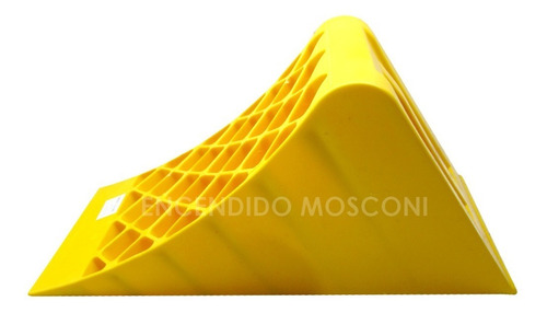 Imagen 2 de 9 de Cuña Tope Calza Seguridad Rueda Camión Anti Deslizante