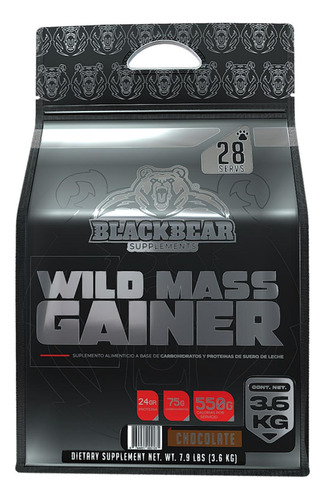 Ganador Wild Mass Gainer Chocolate 3.6 Kg Blackbear