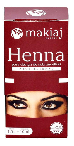 Henna Para Perfilado De Cejas , Tono Castaño Medio Makiaj