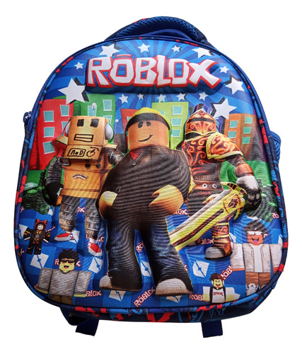 Mochila Roblox/ A4 Escolar Niños/ Nido/ Diseño 3d Colegio 