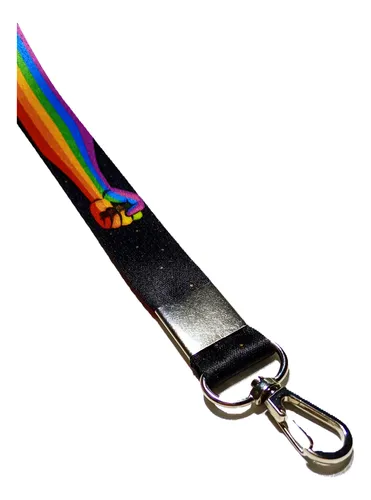 Llavero Raso Lgbt Love De 29cm Con Mosquetón Metálico X2unid