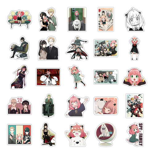 Adesivos De Anime Spy Family Para Laptop
