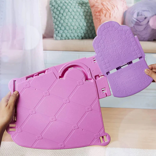 Disney Princess Castle Electronic Lcd Display 1,20 Alto 360° Rosa Palido Blanco Crema Dorado Plateado Y Platino Violeta