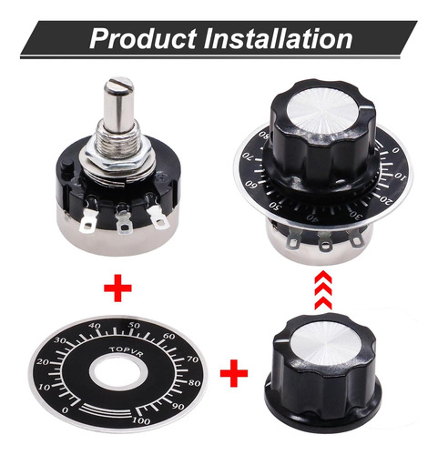 Twtade / 2 Uds Rv24yn20s B303 30k Ohm Potenciómetro Variable