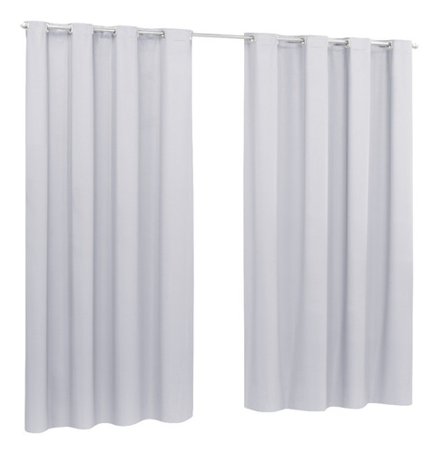 Cortina De Sala Cortina Blackout De Pvc 4,20 X 2,00m (alt) Cor Branco