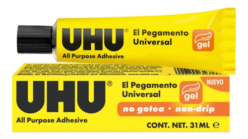 Pegante Universal Uhu En Gel 31ml X 6 Unidades