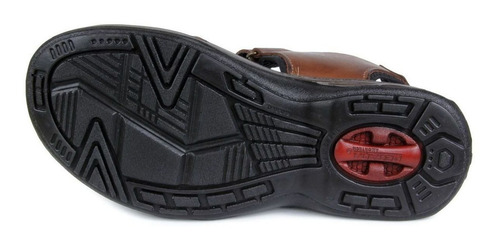 Imagem 6 de 6 de Sandalia Masculina Pegada 132906-01 Em Couro - Pinhao