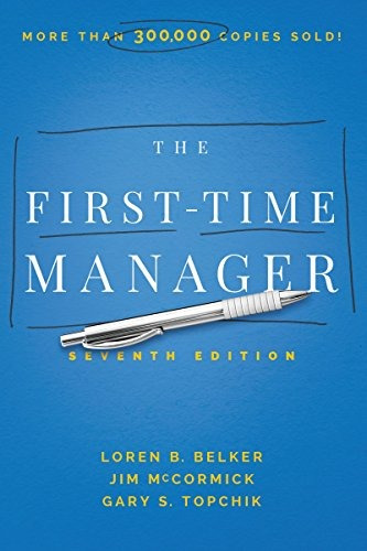 Book : The First-time Manager - Mccormick, Jim