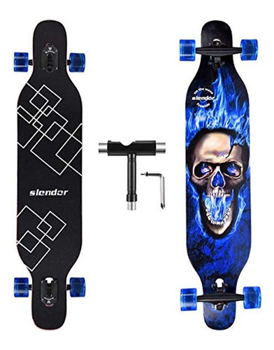 Slendor 41 X 9.5 Drop Maple Through Longboard Skateboard Com