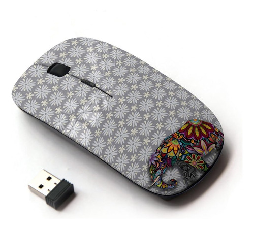 Koolmouse [ratón Óptico Inalámbrico Ordenador 2,4g [elefante