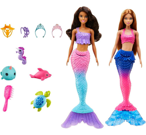 Barbie Dreamtopia Aventura En El Océano 2 Sirenas Y Mascotas