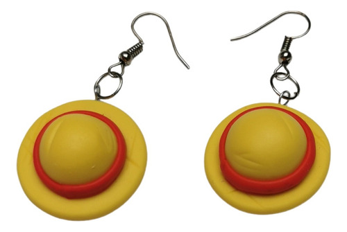 Aretes Sombrero De Paja Luffy - One Piece