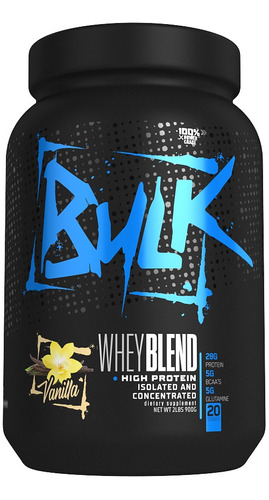 Whey Protein Blend 900g Bulk Nutrition Sabor Baunilha