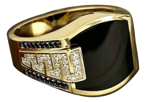 Anillo De Esmalte Brillante For Hombre