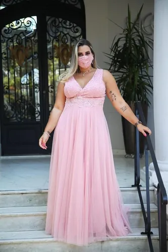 Vestido para formatura plus deals size