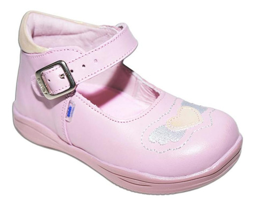 Zapato Niña Sandy 4771 Piel Rosa Con Arco 12 Al 14-