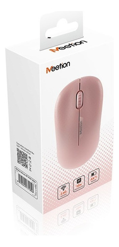 Mouse Meetion R545 Inalambrico Optical Usb Computer 2.4g Color Rosa