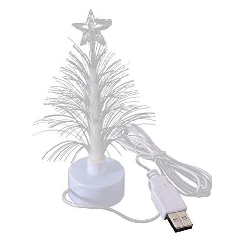 Amosfun Mini Árbol De Navidad Usb Para Dormitorio Escritorio