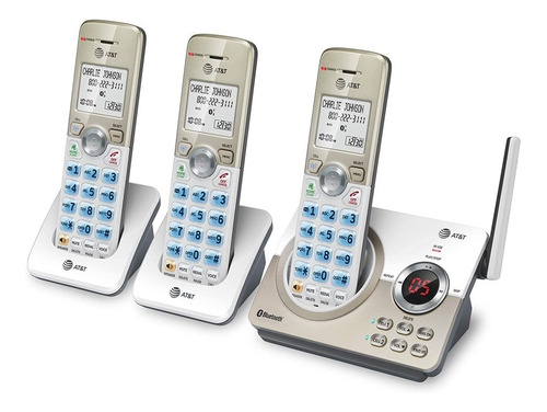Imagen 1 de 7 de Telefono Inalambrico Triple At&t Bt Con Conexion A Celular