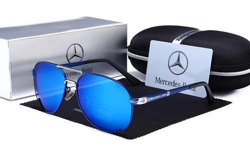 Gafas Marca Reggaeon Emblema Mercedes Benz 753 Color Azul