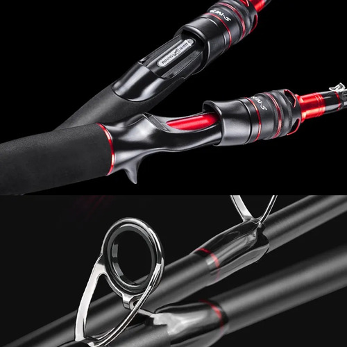 Imagen 6 de 10 de Caña Caster Black Widow 2.10m Bait 3 Tramos 10-20 Lb 8-25g