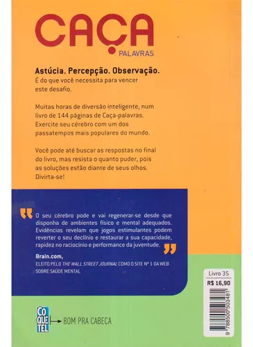 Coquetel: Caça palavras: Livro 37 - Nível fácil