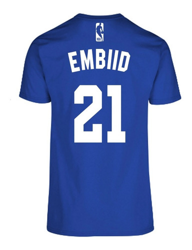 Imagen 3 de 7 de Remera Nba Philadelphia 76ers Joel Embiid #21