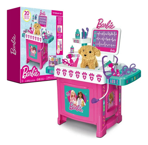 Set Veterinario Barbie Con Luz Y Sonido