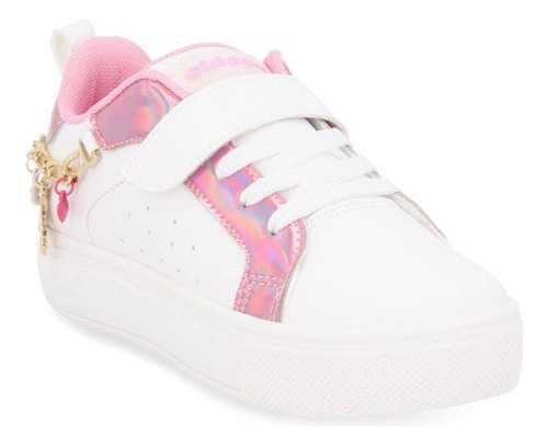 Tenis Escolar Pr28566 Diamantina Liso Jareta Trasera