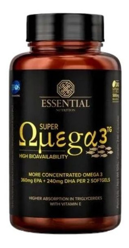 Super Omega 3 Tg 500mg 240caps Livre Metais Pesados Orignal