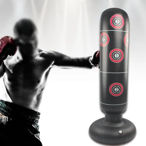 Saco De Boxeo Inflable Pilar De Boxeo Vertical Muay Thai Meses