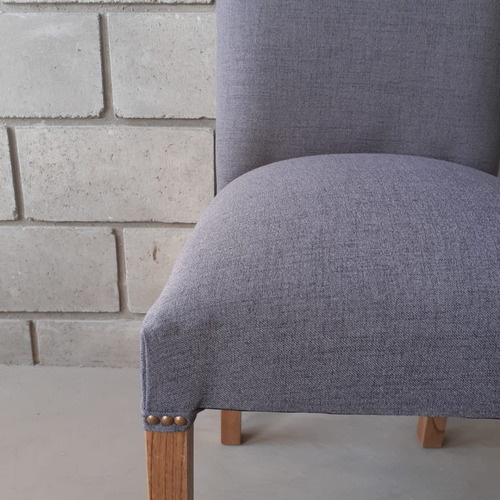 Imagen 6 de 10 de Silla Comedor Vestida Tela Antimancha Premium Sin Interes