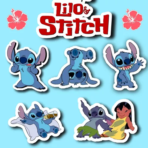 Stickers, Pegatinas, Calcos, De Lilo Y Stitch, Disney, X20u